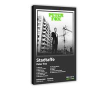 Peter Fox Art Poster Hip Hop Music Album Stadtaffe Cover Tracklist Stylish Rapper Singer Fans Gift Rap Room Decor Canvas Poster Wall Art Decor Print Picture Paintings for Living Room Bedroom Decoratio