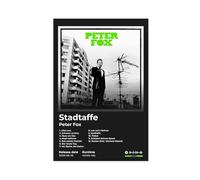 Peter Fox Art Poster Hip Hop Music Album Stadtaffe Cover Tracklist Stylish Rapper Singer Fans Gift Rap Room Decor Canvas Poster Bedroom Decor Landscape Office Room Decor Gift 16x24inch(40x60cm)