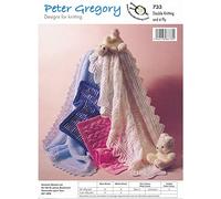 Peter Gregory Double Knitting and 4 Ply Pattern 733 - Shawls and Pram Covers