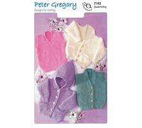 Peter Gregory Double Knitting DK Pattern for Baby Hooded Cardigans Slipover & Waistcoat (7193) by Peter Gregory