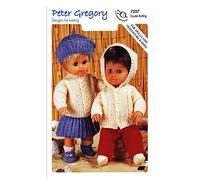 Peter Gregory Double Knitting DK Pattern for Dolls & Premature Baby Outfits (7207)