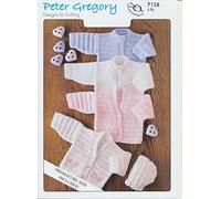 Peter Gregory Gosling & Snow Goose 4 Ply Knitting Pattern - Children's Woollen Cardigans & Bonnet (PG 7138)