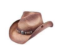 Peter Grimm Ltd Unisex Contraband Straw Cowboy Hat - Pgd6148-Brn-O - Brown -
