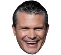 Peter Hegseth (Smile) Celebrity Mask, Flat Card Face, Fancy Dress Mask