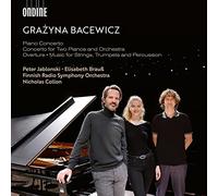 Peter Jablonski, Elisabeth Brauss, Finnish Radio Symphony Orchestra; Nicholas Collon - Grazyna Bacewicz: Piano Concerto; Concerto for Two Pianos and Orchestra; Overture; Music for Strings, Trumpets and Percussion