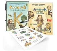 Peter Maffay und Hendrikje Balsmeyer Buchset Einschulung - Anouk und der verrückte erste Schultag & Anouk Erste Buchstaben mit exklusivem Stickerbogen - 2 Kinderbücher zum Schulanfang ab 4-5 Jahren