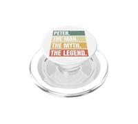 Peter Man Myth The Legend Retro Funny Best Name Peter PopSockets PopGrip for MagSafe
