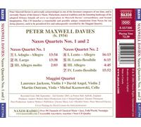 Maggini Quartet - MAXWELL DAVIES: Naxos Quartets Nos. 1 and 2
