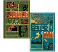 Peter Pan and The Jungle Book - Minalima Edition 2 Books Collection Set | Illustrated with Interactive Elements