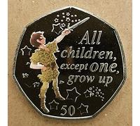 Peter Pan Coloured 50p Coins (Peter Pan Coloured 50p - PETER PAN)