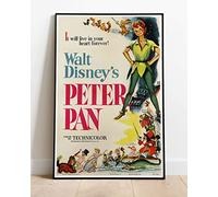 Peter Pan Disney Classic Movie Film Promo A Huge 36"x24" Poster Print Similar (Slightly Larger) to A1 Size : Vintage Retro Reproduction