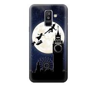 Peter Pan Fly Full Moon Night Case Cover For Samsung Galaxy A6+ (2018), J8 Plus 2018, A6 Plus 2018