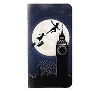 Peter Pan Fly Full Moon Night PU Leather Flip Case Cover For Samsung Galaxy A10
