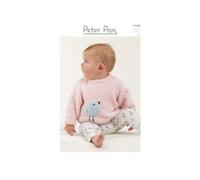 Peter Pan Knitting Pattern P1329 Babies 16-24”
