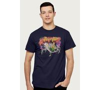 Peter Pan Men's Disney1950s Movie Artwork T-Shirt in Navy | Size: Medium Peter Pan Navy M