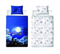 Peter Pan Reversible Duvet Set Blue/black/white (Single)