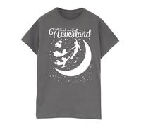 Peter Pan Take Me To Neverland Cotton Boyfriend T-Shirt Disney Charcoal 5XL