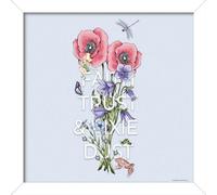 Peter Pan Tinker Bell Quote I Framed Art Print Light Purple/pink/white (30.5Cm X 30.5Cm)