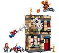 LEGO ǀ Marvel Peter Parker’s Apartment - Interactive Spider-Man Toy with 4 Minifigures incl. Hobgoblin & Anti-Venom, plus an Explosive Function - Gift for 8+ Year Old Boys - 76317