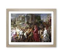 Peter Paul Rubens A Roman Triumph Classic Painting Framed Print | A2 Oak Framed Wall Art | Ready to Hang | Classic Historical Picture | Living Room Bedroom Lounge Office