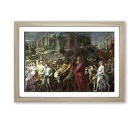 Peter Paul Rubens A Roman Triumph Framed Print | A2 Oak Framed Wall Art | Ready to Hang | Modern Nature Picture | Living Room Bedroom Lounge Office