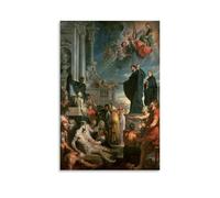 Peter Paul Rubens Artwork- The Miracles of St. Francis Xavier Picture Canvas Wall Paint Arts Decor Modern Home Artworks 12x18inch(30x45cm)