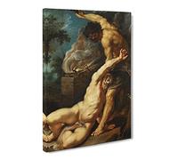 Peter Paul Rubens Cain Slaying Abel Canvas Print | Gallery Wrapped 30mm Frame Wall Art | 20x14 inches | Ready to Hang | Classic Picture | Living Room Bedroom Lounge Office