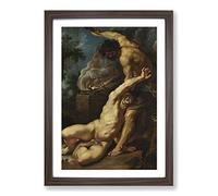 Peter Paul Rubens Cain Slaying ABEL Framed Print | A2 Walnut Framed Wall Art | Ready to Hang | Modern Nature Picture | Living Room Bedroom Lounge Office