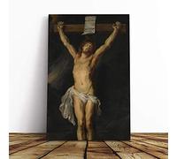 Peter Paul Rubens Christ on The Cross Canvas Print | Gallery Wrapped 30mm Frame Wall Art | 30x20 inches | Ready to Hang | Modern Religious Picture | Living Room Bedroom Lounge Office