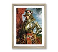Peter Paul Rubens Emperor Maximilian Classic Painting Framed Print | A4 Oak Framed Wall Art | Ready to Hang | Classic Historical Picture | Living Room Bedroom Lounge Office