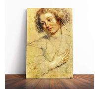 Peter Paul Rubens Head of a Woman Canvas Print | Gallery Wrapped 30mm Frame Wall Art | 24x16 inches | Ready to Hang | Modern People Picture | Living Room Bedroom Lounge Office