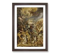 Peter Paul Rubens Martyrdom of Saint Livinus Framed Print | A2 Walnut Framed Wall Art | Ready to Hang | Modern Nature Picture | Living Room Bedroom Lounge Office