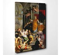 Peter Paul Rubens Miracles Canvas Print | Gallery Wrapped 30mm Frame Wall Art | 30x20 inches | Ready to Hang | Modern Picture | Living Room Bedroom Lounge Office