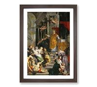 Peter Paul Rubens Miracles Framed Print | A2 Walnut Framed Wall Art | Ready to Hang | Modern Nature Picture | Living Room Bedroom Lounge Office