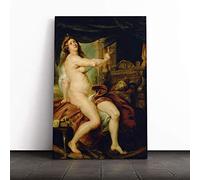 Peter Paul Rubens Sacrificing Dido Canvas Print | Gallery Wrapped 30mm Frame Wall Art | 24x16 inches | Ready to Hang | Modern Picture | Living Room Bedroom Lounge Office