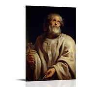 Peter Paul Rubens Saint Peter As Pope Classic Masterpiece Poster Cool Artworks Painting Wall Art Canvas Prints Hanging Picture Home Decors Idea 16x24inch(40x60cm)
