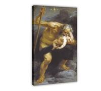 Peter Paul Rubens - Saturn Or Saturn Devouring His Son Mythology Canvas Art Poster And Wall Art Picture Print Modern Family Bedroom Decor Frame 20x30i