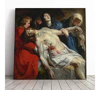 Peter Paul Rubens The Entombment Canvas Print | Gallery Wrapped 30mm Frame Wall Art | 20x20 inches | Ready to Hang | Contemporary Picture | Living Room Bedroom Lounge Office