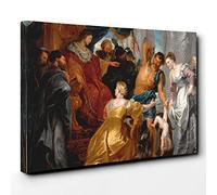 Peter Paul Rubens The First Book of Kings in The Bible Canvas Print | Gallery Wrapped 30mm Frame Wall Art | 30x20 inches | Ready to Hang | Modern Religious Picture | Living Room Bedroom Lounge Office