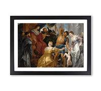 Peter Paul Rubens The First Book of Kings in The Bible Framed Print | A2 Black Framed Wall Art | Ready to Hang | Modern Religious Picture | Living Room Bedroom Lounge Office