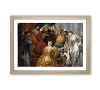 Peter Paul Rubens The First Book of Kings in The Bible Framed Print | A2 Oak Framed Wall Art | Ready to Hang | Modern Religious Picture | Living Room Bedroom Lounge Office
