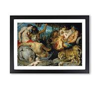 Peter Paul Rubens The Four Continents Framed Print | A2 Black Framed Wall Art | Ready to Hang | Modern Nature Picture | Living Room Bedroom Lounge Office