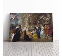 Peter Paul Rubens The Garden of Love Canvas Print | Gallery Wrapped 30mm Frame Wall Art | 24x16 inches | Ready to Hang | Modern Floral Picture | Living Room Bedroom Lounge Office