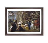 Peter Paul Rubens The Garden of Love Framed Print | A2 Walnut Framed Wall Art | Ready to Hang | Modern Love Picture | Living Room Bedroom Lounge Office