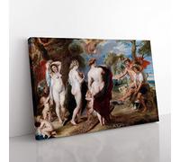 Peter Paul Rubens The Judgement of Paris Classic Painting Canvas Wall Art Print Ready to Hang, Framed Picture for Living Room Bedroom Home Office Décor, 60x40 cm (24x16 Inch)