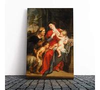 Peter Paul Rubens The Virgin and Child Canvas Print | Gallery Wrapped 30mm Frame Wall Art | 30x20 inches | Ready to Hang | Modern People Picture | Living Room Bedroom Lounge Office
