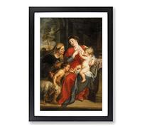 Peter Paul Rubens The Virgin and Child Framed Print | A2 Black Framed Wall Art | Ready to Hang | Modern Nature Picture | Living Room Bedroom Lounge Office
