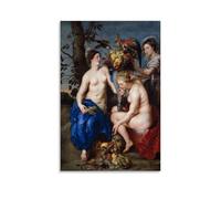Peter Paul Rubens Works《Ceres With Two Nymphs》Printing Posters Hanging Canvas Paintings Minimalist Wall Art Prints for Bedroom & Living Room 12x18inch(30x45cm)