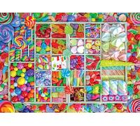 Peter Pauper Press Candy Party 1000 Piece Jigsaw Puzzle, White