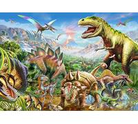 Peter Pauper Press Dinosaur World 1000 Piece Jigsaw Puzzle, Green, Medium